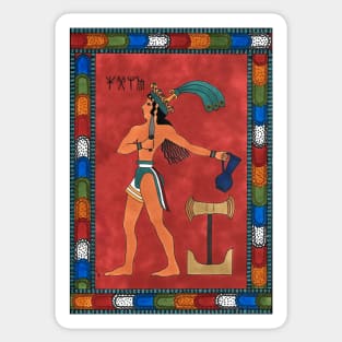 1 The High Priest from The Minoan Tarot Sticker